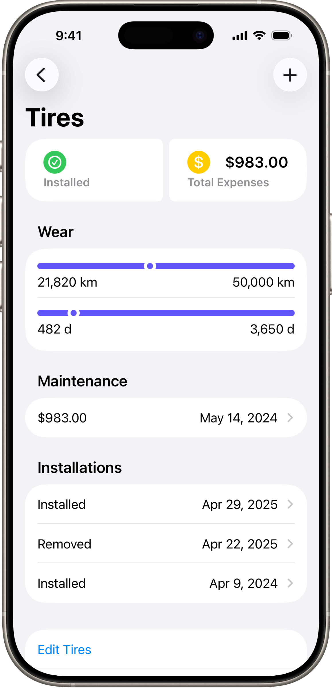 Parts & Maintenance